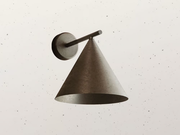 CONE 286.08 - Iron wall lamp by Il Fanale - view 2
